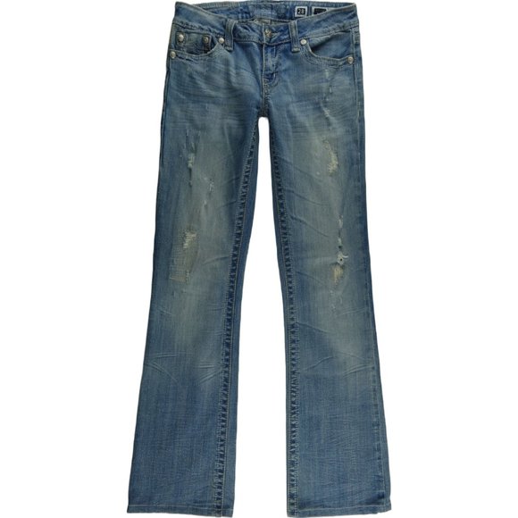 Miss Me Sunny Boot Cut Jeans Women's 28 Stretch Low Rise A158 - Picture 1 of 16